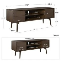 Brittany Mid-Century Modern TV Stand for TVs up to Walnut - Novogratz -Cheap TV Stands Store unnamed file 5258