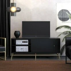 Nova TV Stand for TVs up to 65" Black - Cosmoliving By Cosmopolitan -Cheap TV Stands Store unnamed file 5264