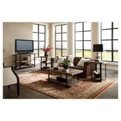 Modesto Wide TV Stand for TVs up to 50" Brown - Alaterre Furniture -Cheap TV Stands Store unnamed file 5282