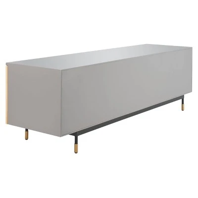 70" Daegan Mid-Century TV Stand Light Brown - Safavieh 8 70" Daegan Mid-Century TV Stand Light Brown - Safavieh - Image 6