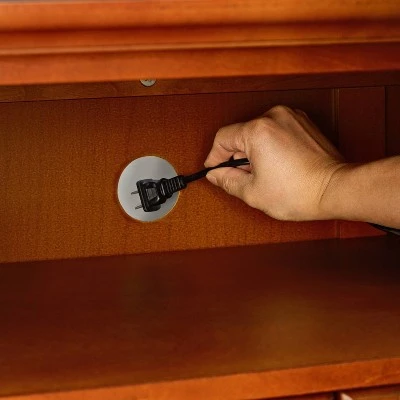 Cambridge TV Stand for TVs up to 42" Classic Cherry - Crosley 6 Cambridge TV Stand for TVs up to 42" Classic Cherry - Crosley - Image 4