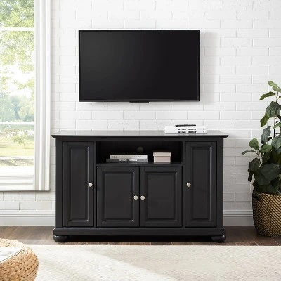 Alexandria TV Stand for TVs up to 48" Black - Crosley 4 Alexandria TV Stand for TVs up to 48" Black - Crosley - Image 3