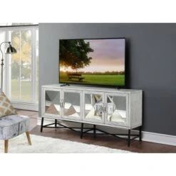 Gabby Eclectic 4 Door TV Stand for TVs up to 75" White - Treasure Trove Accents 9 Gabby Eclectic 4 Door TV Stand for TVs up to 75" White - Treasure Trove Accents -Cheap TV Stands Store unnamed file 5459