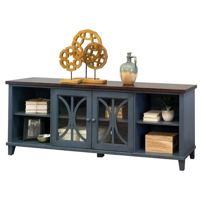 80" Bailey Tv Console For Tvs Up To 80" - Martin Furniture Weathered Green 6 80" Bailey Tv Console For Tvs Up To 80" - Martin Furniture Weathered Green - Image 4