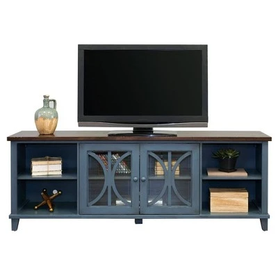 80" Bailey Tv Console For Tvs Up To 80" - Martin Furniture Weathered Green 7 80" Bailey Tv Console For Tvs Up To 80" - Martin Furniture Weathered Green - Image 5