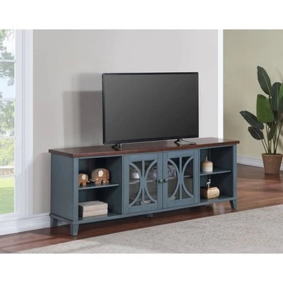 80" Bailey Tv Console For Tvs Up To 80" - Martin Furniture Weathered Green 9 80" Bailey Tv Console For Tvs Up To 80" - Martin Furniture Weathered Green - Image 7