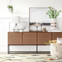 Belmar Woven TV Stand for TVs up to 60" - Project 62™ Natural