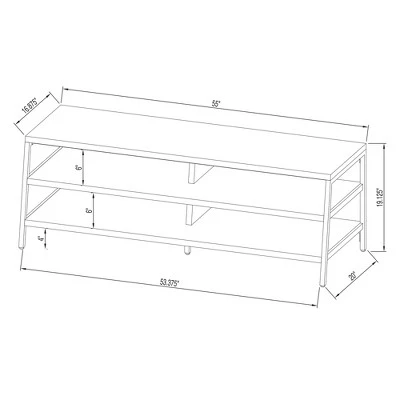 Loring TV Stand for TVs up to 60" - Project 62™ Gray 5 Loring TV Stand for TVs up to 60" - Project 62™ Gray - Image 3