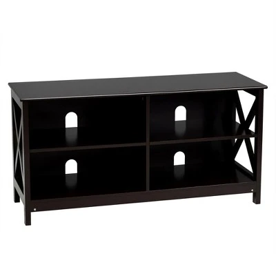 Costway TV Stand Entertainment Media Center for TV's up to 55'' w/ Storage Shelves Brown/Gray/White 7 Costway TV Stand Entertainment Media Center for TV's up to 55'' w/ Storage Shelves Brown/Gray/White - Image 5