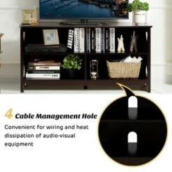 Costway TV Stand Entertainment Media Center for TV's up to 55'' w/ Storage Shelves Brown/Gray/White 21 Costway TV Stand Entertainment Media Center for TV's up to 55'' w/ Storage Shelves Brown/Gray/White -Cheap TV Stands Store unnamed file 5969