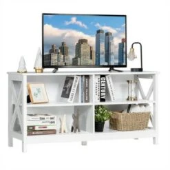 Costway TV Stand Entertainment Media Center for TV's up to 55'' w/ Storage Shelves Brown/Gray/White 25 Costway TV Stand Entertainment Media Center for TV's up to 55'' w/ Storage Shelves Brown/Gray/White -Cheap TV Stands Store unnamed file 5973