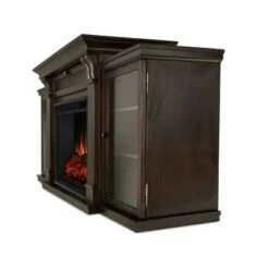 Real Flame - Calie Electric TV-Media Fireplace Dark Walnut