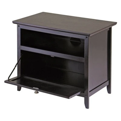Zara TV Stand for TVs up to 32" Espresso 25" - Winsome 3 Zara TV Stand for TVs up to 32" Espresso 25" - Winsome