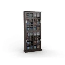 Windowpane Multimedia Storage Cabinet Espresso - Atlantic