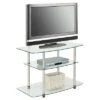 Classic Glass TV Stand for TVs up to 32" Clear Glass - Breighton Home -Cheap TV Stands Store unnamed file 6381