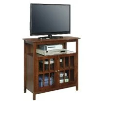 Big Sur Highboy TV Stand for TVs up to 42" - Breighton Home White