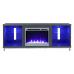 Yorkshire Fireplace TV Stand For TVs Up To 70" Wide - Room & Joy Blonde Oak -Cheap TV Stands Store unnamed file 641