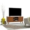 Tierney Solid Hardwood Mid-Century TV Stand for TVs up to 66" - WyndenHall Medium Auburn Brown -Cheap TV Stands Store unnamed file 6427