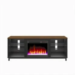 Yorkshire Fireplace TV Stand For TVs Up To 70" Wide - Room & Joy Blonde Oak -Cheap TV Stands Store unnamed file 646