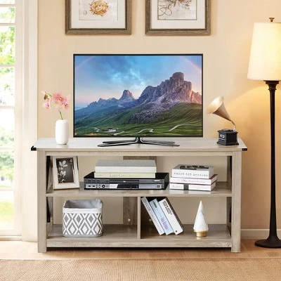 Costway Modern TV Stand for TV's up to 55" w/ 3-Tier Open Shelves 4 Costway Modern TV Stand for TV's up to 55" w/ 3-Tier Open Shelves - Image 2