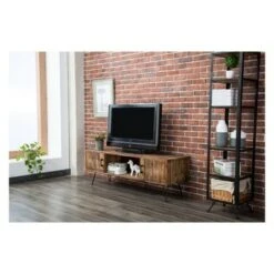 Crawford & Burke Middleton Foldable TV Stand for TVs up to 65" Reclaimed Brown - Crawford & Burke -Cheap TV Stands Store unnamed file 6531