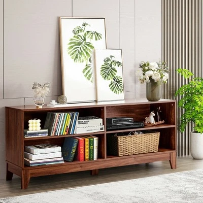 Costway 58'' Modern Wood TV Stand Console Storage Entertainment Media Center for Living Room 5 Costway 58'' Modern Wood TV Stand Console Storage Entertainment Media Center for Living Room - Image 3