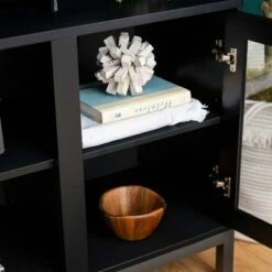 Pierceton Modern Double Glass Door with Metal Legs TV Stand for TVs up to 58" - Saracina Home Black 18 Pierceton Modern Double Glass Door with Metal Legs TV Stand for TVs up to 58" - Saracina Home Black -Cheap TV Stands Store unnamed file 6588