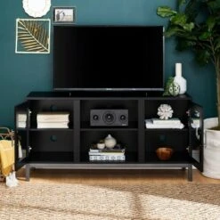 Pierceton Modern Double Glass Door with Metal Legs TV Stand for TVs up to 58" - Saracina Home Black 20 Pierceton Modern Double Glass Door with Metal Legs TV Stand for TVs up to 58" - Saracina Home Black -Cheap TV Stands Store unnamed file 6590