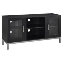 Pierceton Modern Double Glass Door with Metal Legs TV Stand for TVs up to 58" - Saracina Home Black 23 Pierceton Modern Double Glass Door with Metal Legs TV Stand for TVs up to 58" - Saracina Home Black -Cheap TV Stands Store unnamed file 6593