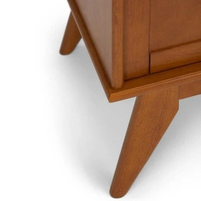 Tierney Solid Hardwood Mid Century Medium TV Stand for TVs up to 66" Teak Brown - WyndenHall 8 Tierney Solid Hardwood Mid Century Medium TV Stand for TVs up to 66" Teak Brown - WyndenHall - Image 6