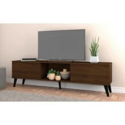 Doyers TV Stand for TVs up to 75" - Manhattan Comfort White