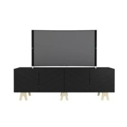 Runway TV Stand for TVs up to 80" - Nexera White/russian Birch Plywood -Cheap TV Stands Store unnamed file 6785