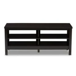 Sloane Modern and Contemporary Finished TV Stand for TVs up to 47" Dark Brown - Baxton Studio