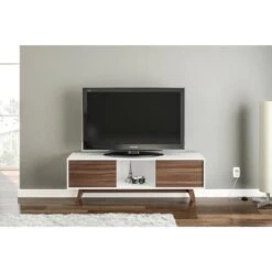 Burlington TV Stand for TVs up to 60" - Chique White/walnut
