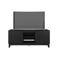 Arrow 2 Door TV Stand for TVs up to 70" - Nexera Black/bark Gray -Cheap TV Stands Store unnamed file 6813