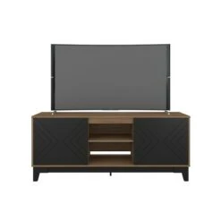 Arrow 2 Door TV Stand for TVs up to 70" - Nexera Black/bark Gray -Cheap TV Stands Store unnamed file 6815
