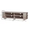 Costway TV Stand Entertainment Media Center Console For TV's up to 65'' w/Storage Shelves