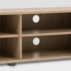 Hollywood TV Stand for TVs up to 85" with Doors White/Brown Wood Grain - CorLiving -Cheap TV Stands Store unnamed file 6955