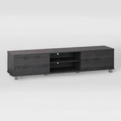 Hollywood TV Stand for TVs up to 85" with Doors Dark Gray Wood Grain - CorLiving -Cheap TV Stands Store unnamed file 6960