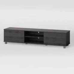 Hollywood TV Stand for TVs up to 85" with Doors Dark Gray Wood Grain - CorLiving -Cheap TV Stands Store unnamed file 6961