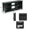 Costway 58'' 2-Tier Fireplace TV Stand W/18'' Electric Fireplace up to 65'' -Cheap TV Stands Store unnamed file 697