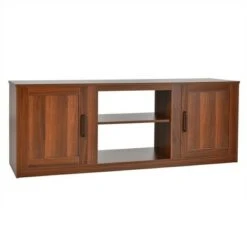 Costway 58'' TV Stand Entertainment Console Center W/ 2 Cabinets for 65'' TV NaturalBlackWalnut 18 Costway 58'' TV Stand Entertainment Console Center W/ 2 Cabinets for 65'' TV NaturalBlackWalnut -Cheap TV Stands Store unnamed file 7016