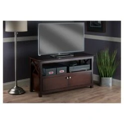 Xola TV Stand for TVs up to 40" Cappuccino - Winsome -Cheap TV Stands Store unnamed file 7225