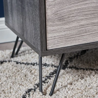 Dorrin Mid Century Wooden TV Stand for TVs up to 60" Sonoma Gray Oak Brown - Christopher Knight Home 5 Dorrin Mid Century Wooden TV Stand for TVs up to 60" Sonoma Gray Oak Brown - Christopher Knight Home - Image 3