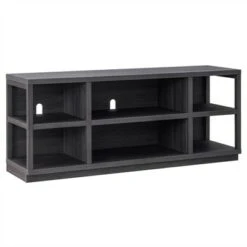 Henn& Hart 58 in. Charcoal Gray MDF TV Stand - Henn&Hart