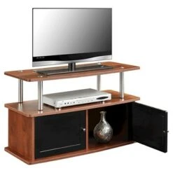 2 Cabinet TV Stand for TVs up to 36" Cherry - Breighton Home