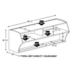 Altus Wall Mounted TV Stand for TVs up to 50" - Prepac White 11 Altus Wall Mounted TV Stand for TVs up to 50" - Prepac White -Cheap TV Stands Store unnamed file 7486