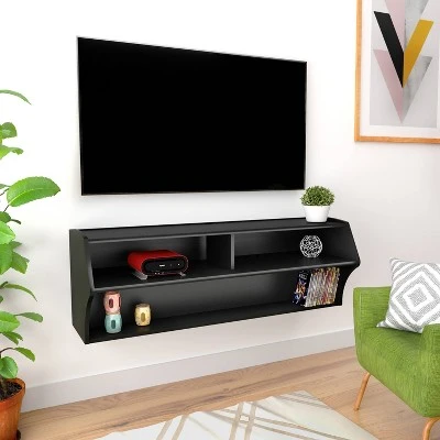 Altus Wall Mounted TV Stand for TVs up to 50" - Prepac White 7 Altus Wall Mounted TV Stand for TVs up to 50" - Prepac White - Image 5