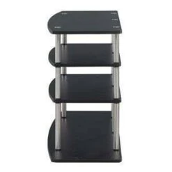 Designs2Go No Tools Wide Highboy 4 Tier TV Stand for TVs up to 43" - Breighton Home White -Cheap TV Stands Store unnamed file 7515