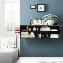 Costway 48.5'' Wall Mounted Audio/Video TV Stands Console Living Room Furniture W/Shelves -Cheap TV Stands Store unnamed file 7522